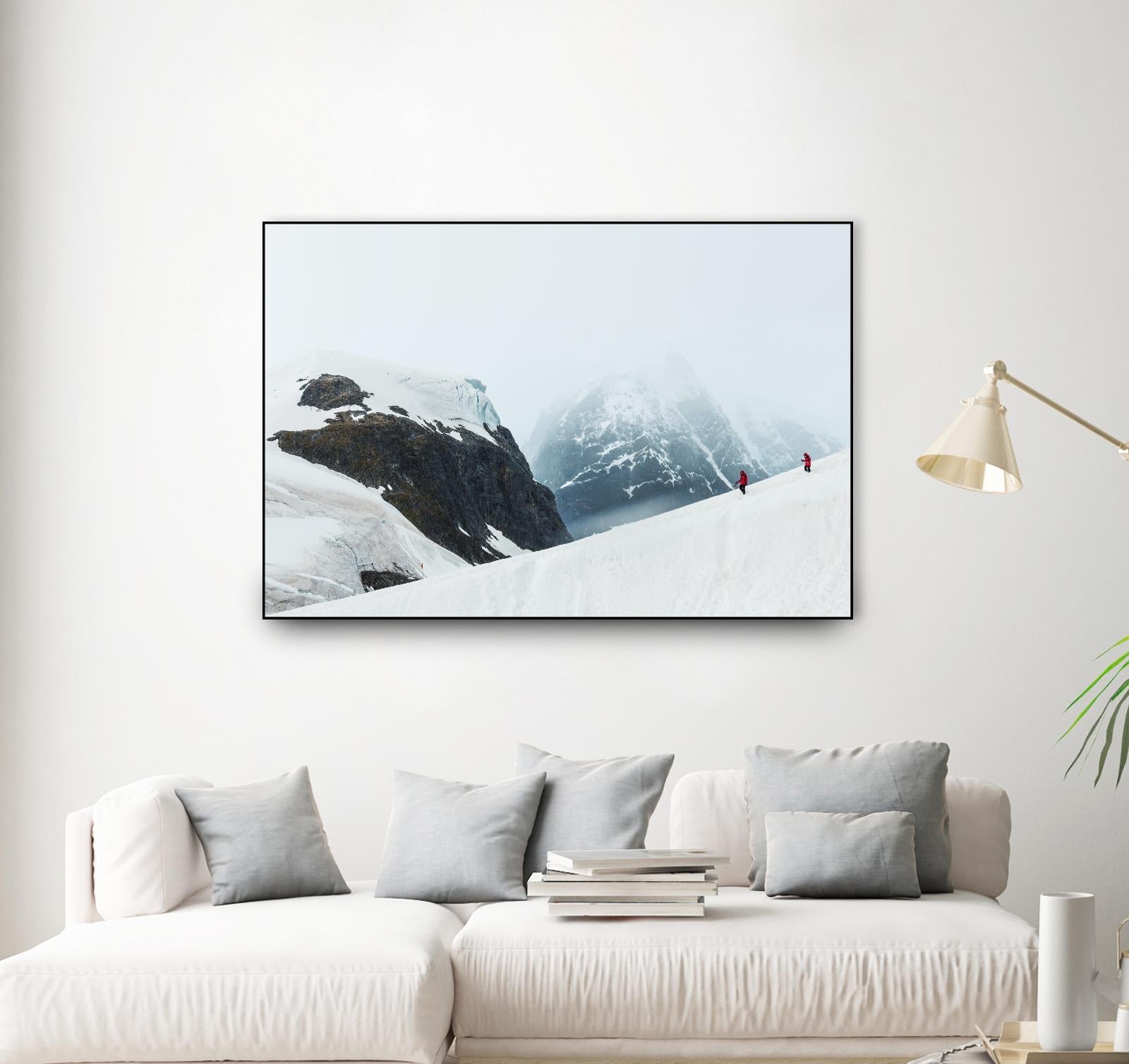 Descending the mountain, Antarctica by Nick Jackson on GIANT ART - white photo art