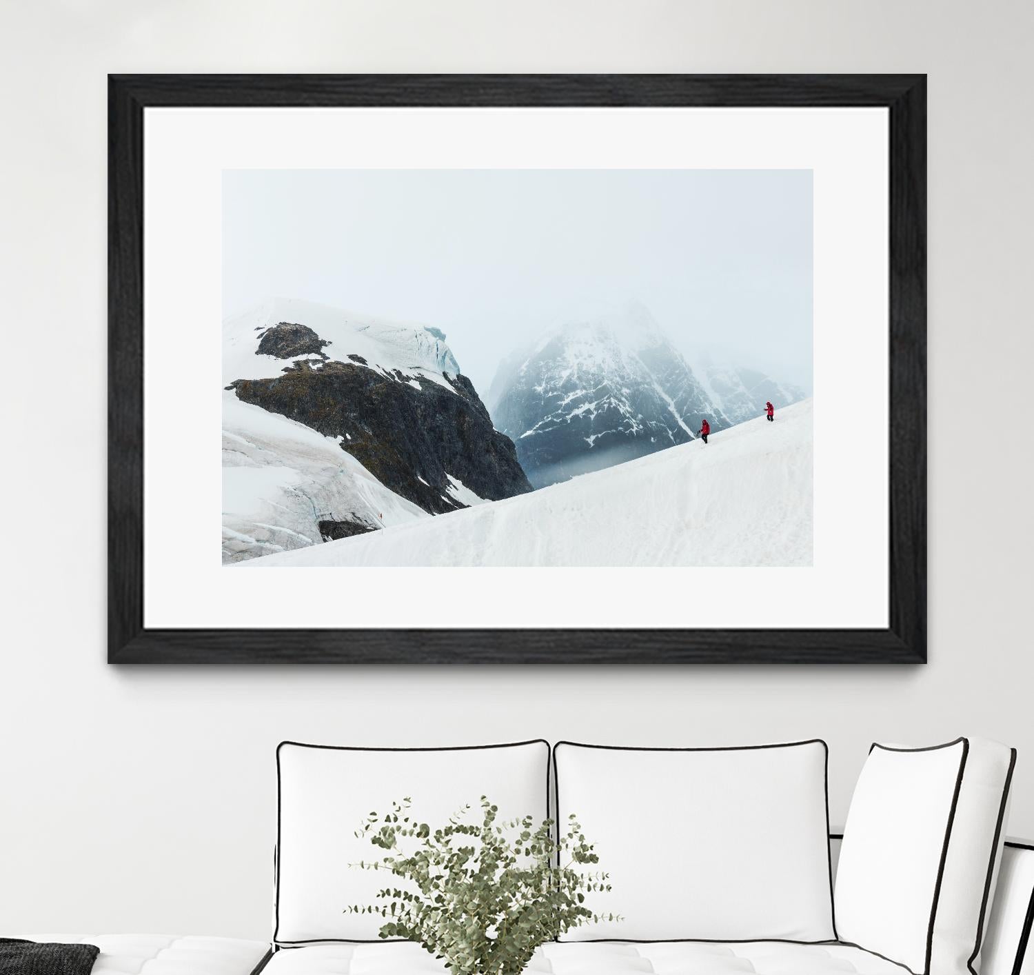 Descending the mountain, Antarctica by Nick Jackson on GIANT ART - white photo art