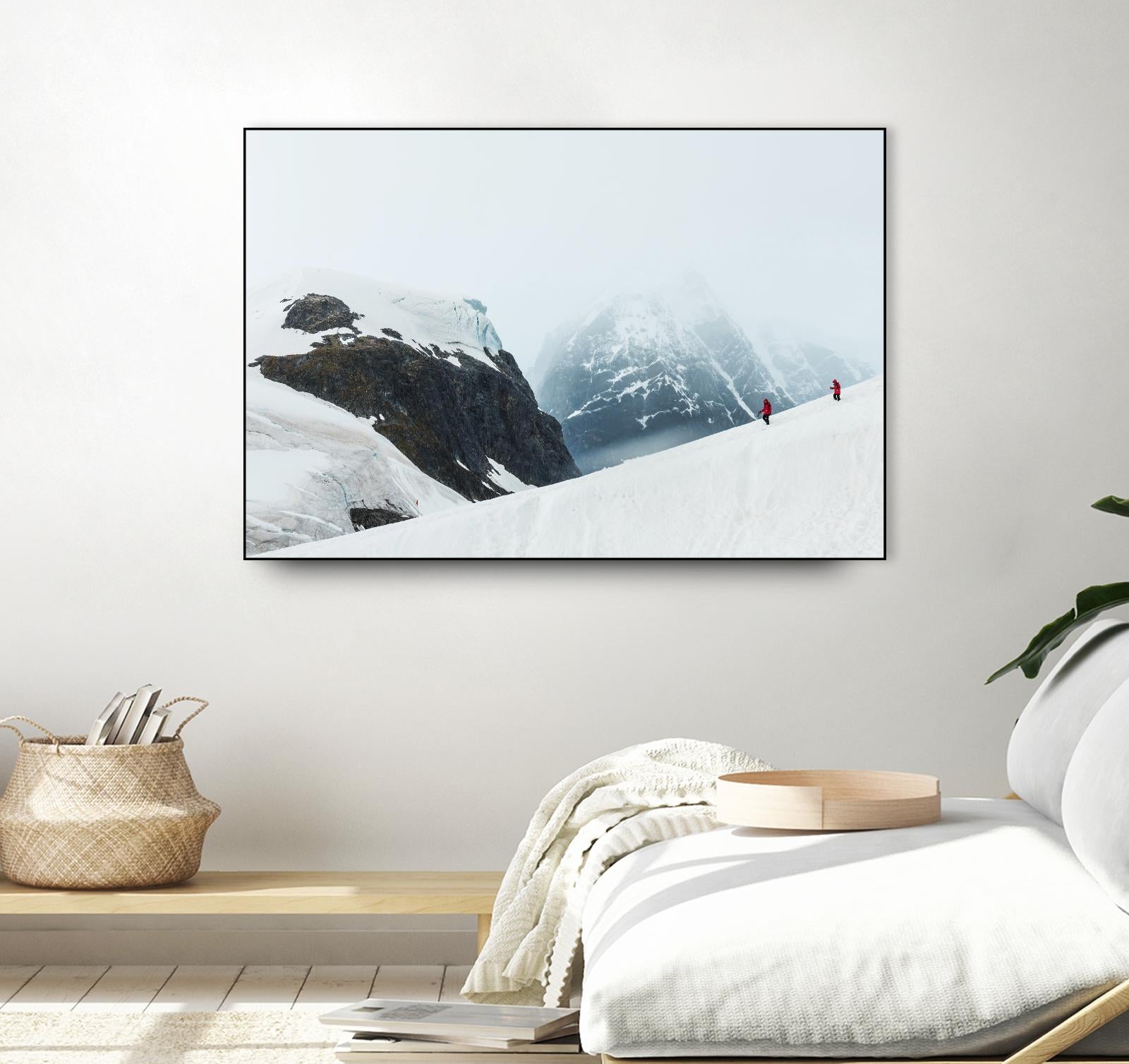 Descending the mountain, Antarctica by Nick Jackson on GIANT ART - white photo art