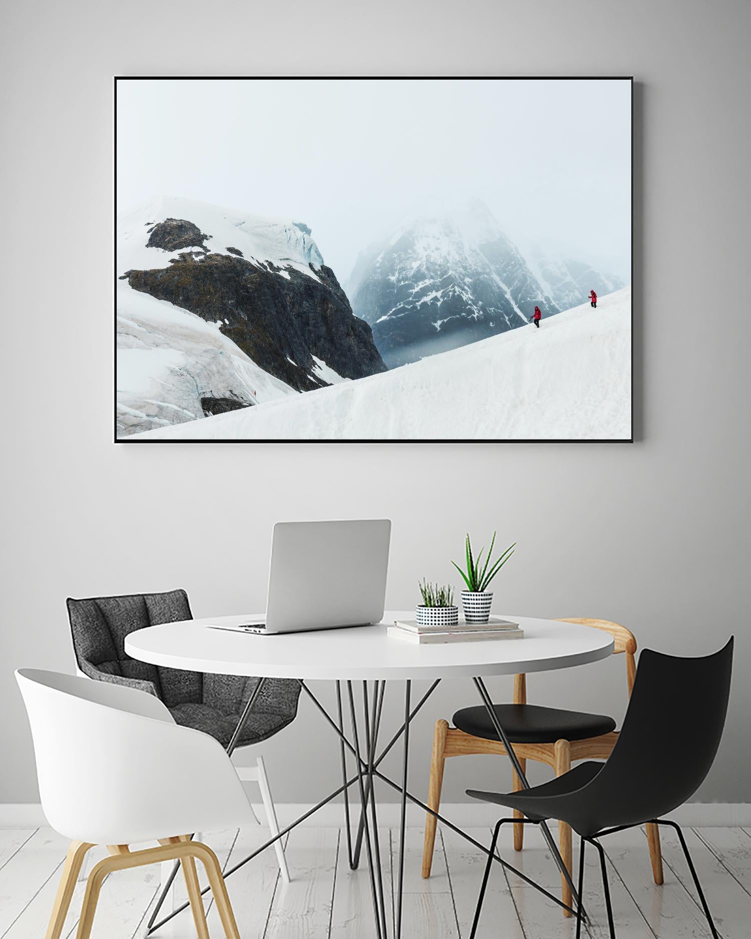 Descending the mountain, Antarctica by Nick Jackson on GIANT ART - white photo art