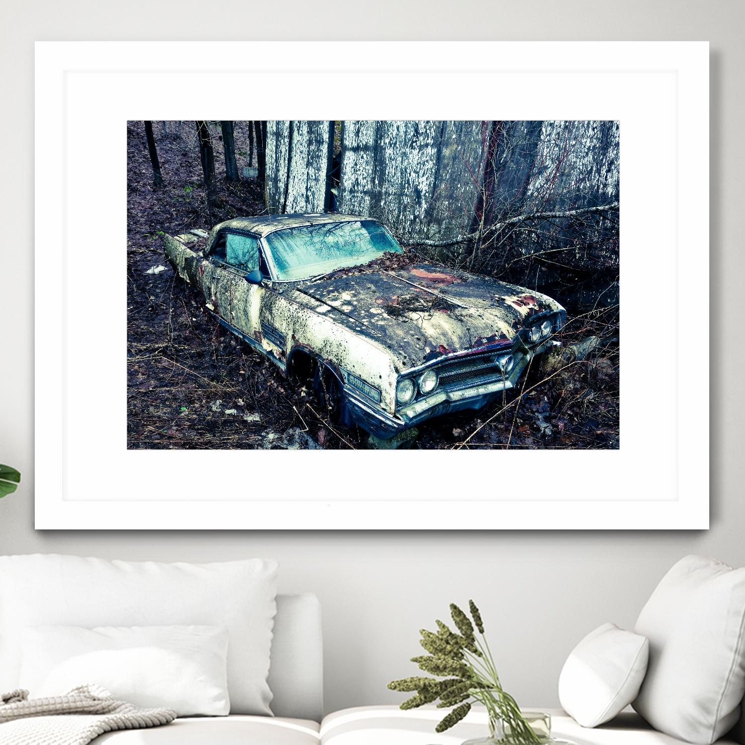 Car I by Jean-François Dupuis on GIANT ART - blue photography automobile