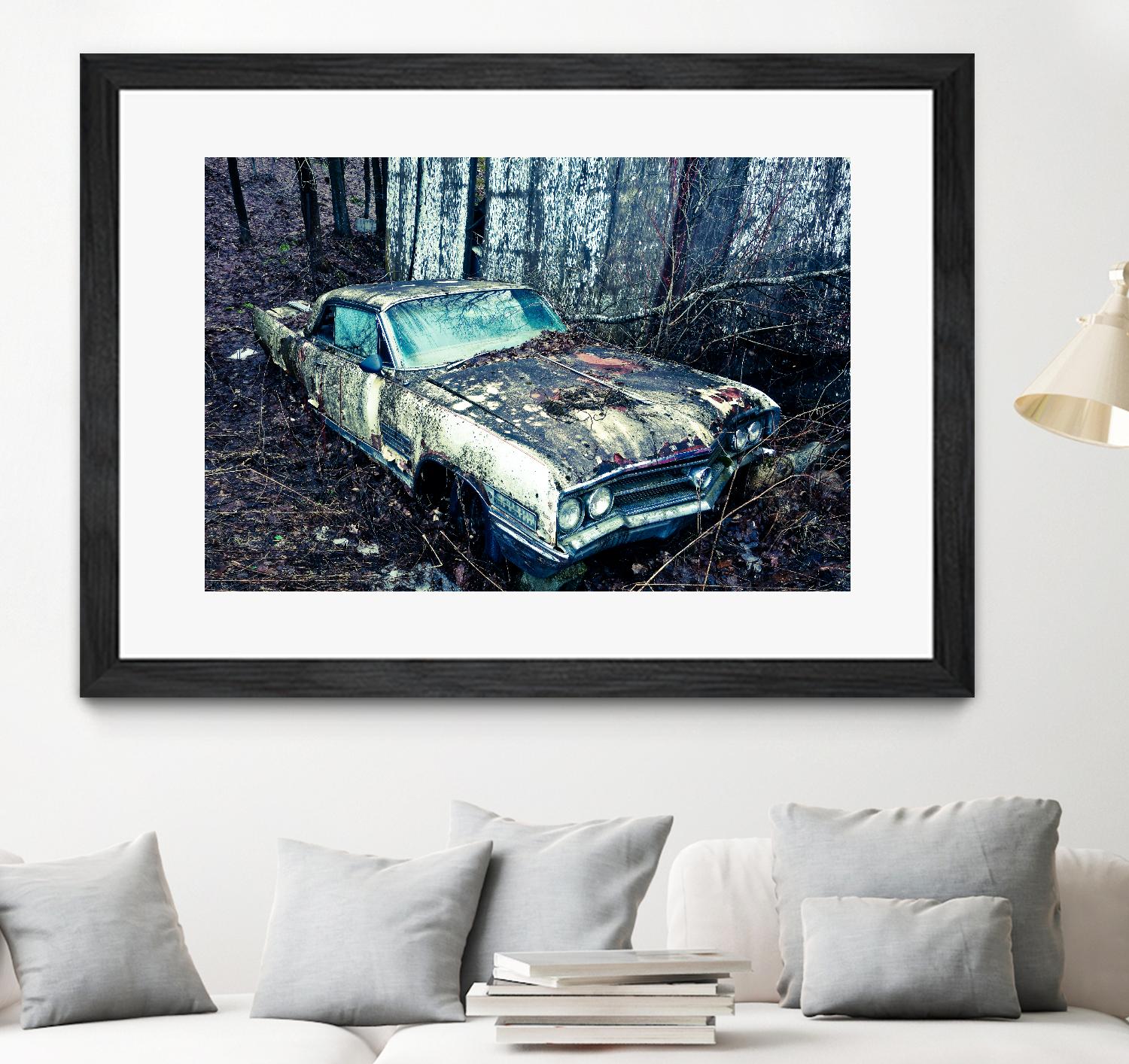 Car I by Jean-François Dupuis on GIANT ART - blue photography automobile