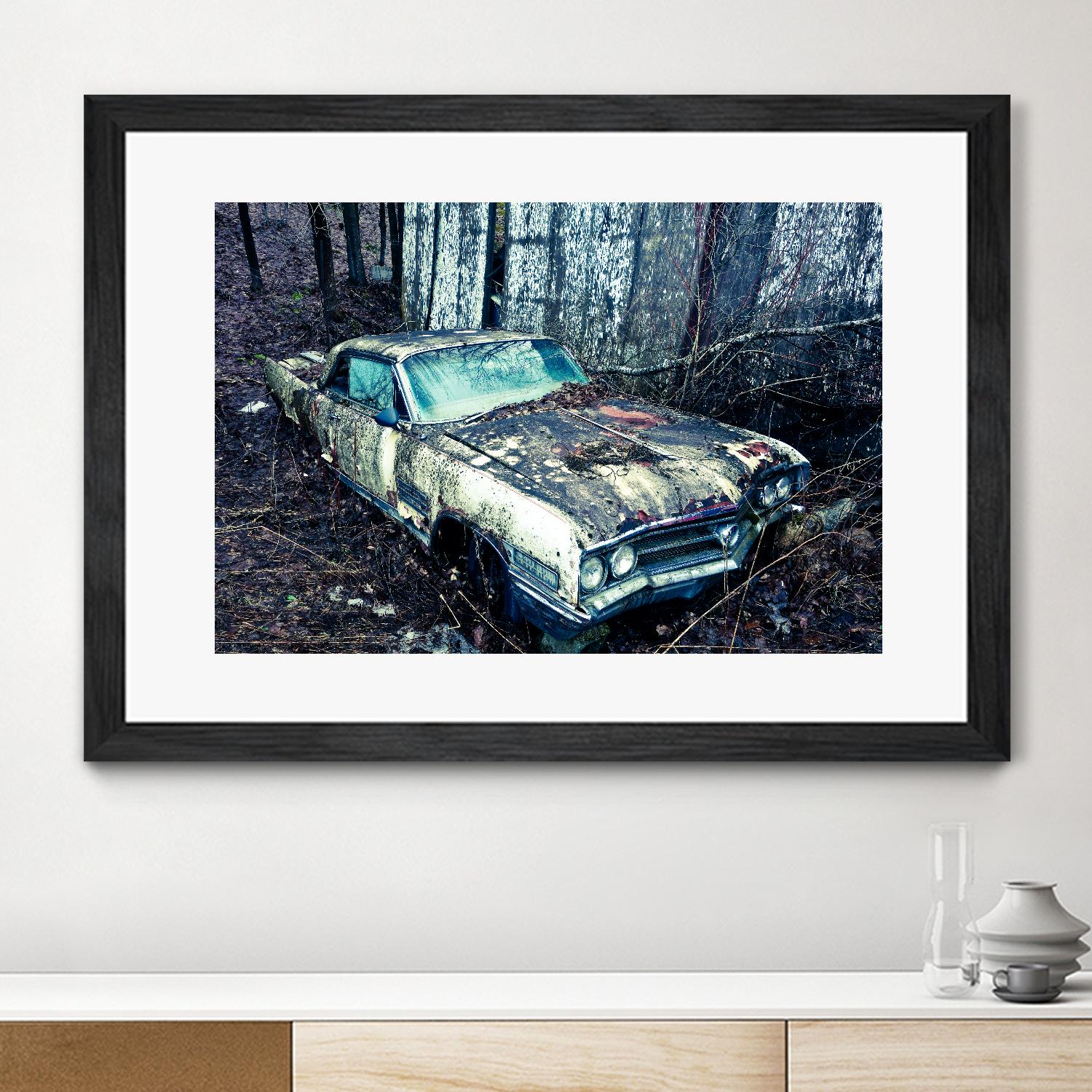 Car I by Jean-François Dupuis on GIANT ART - blue photography automobile