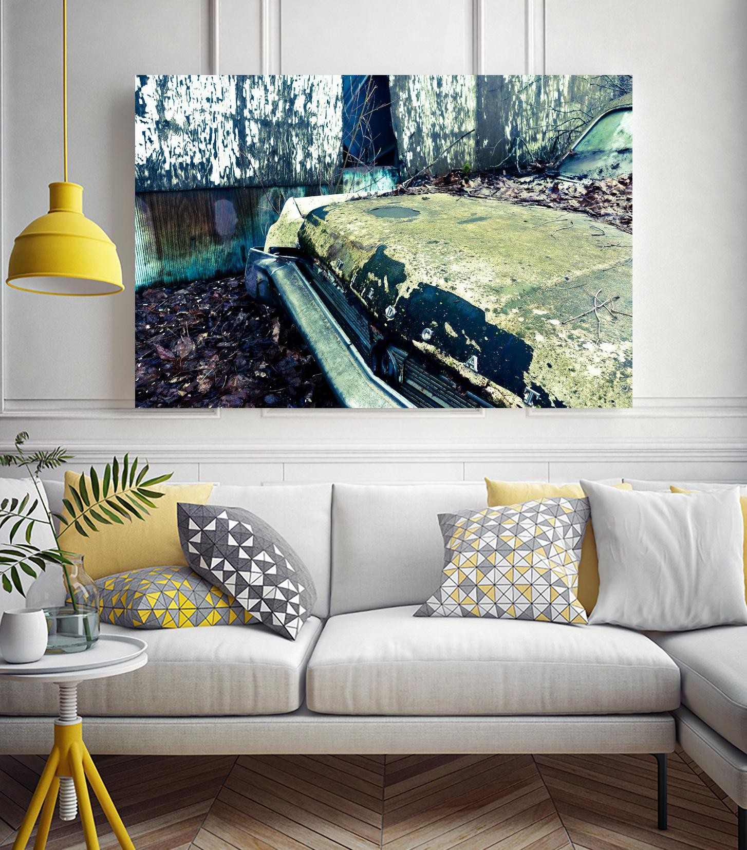 Car III by Jean-François Dupuis on GIANT ART - blue photography rust