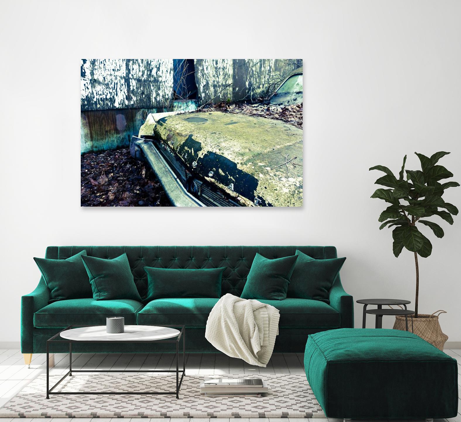 Car III by Jean-François Dupuis on GIANT ART - blue photography rust