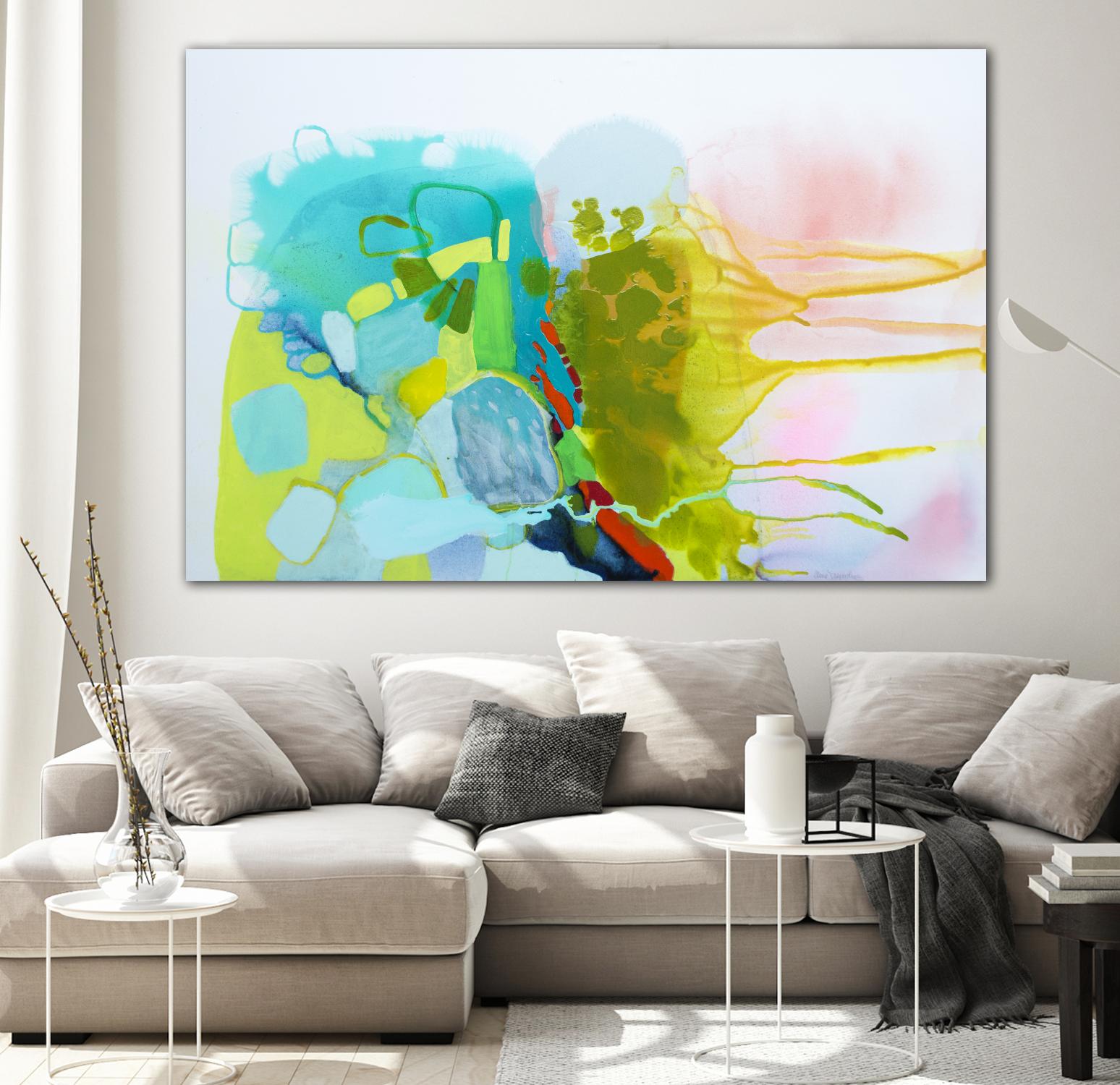 Find me comfort by Claire Desjardins on GIANT ART - yellow abstract