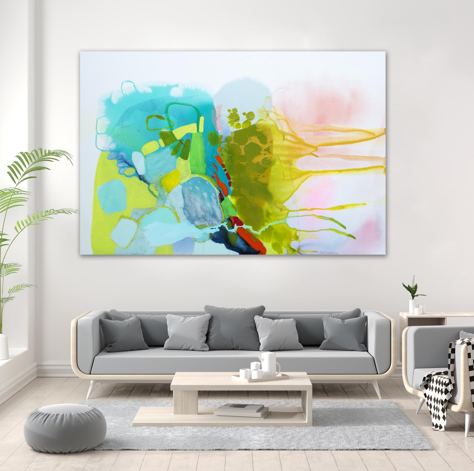 Find me comfort by Claire Desjardins on GIANT ART - yellow abstract