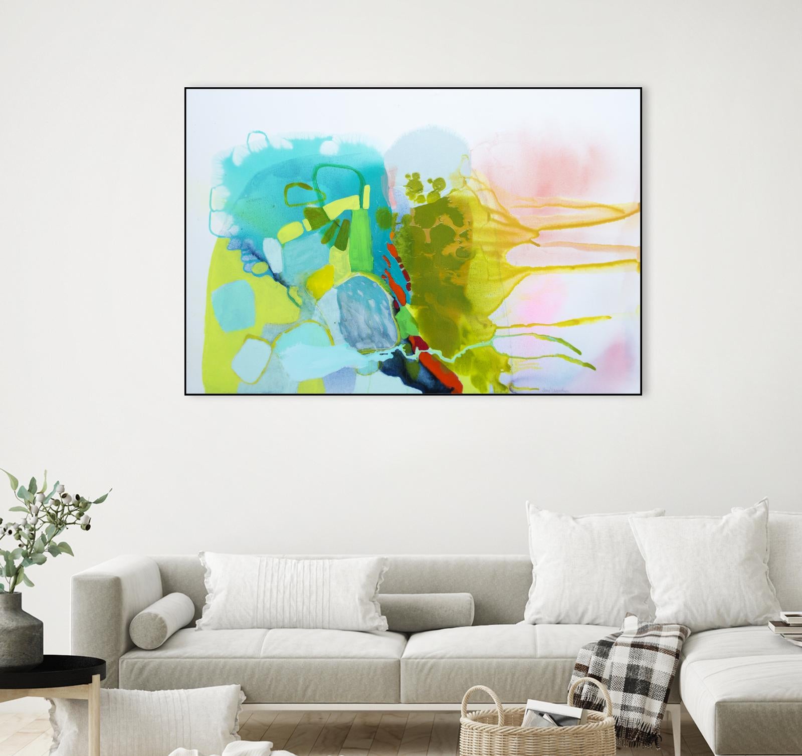 Find me comfort by Claire Desjardins on GIANT ART - yellow abstract