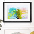 Find me comfort by Claire Desjardins on GIANT ART - pink abstract transparency