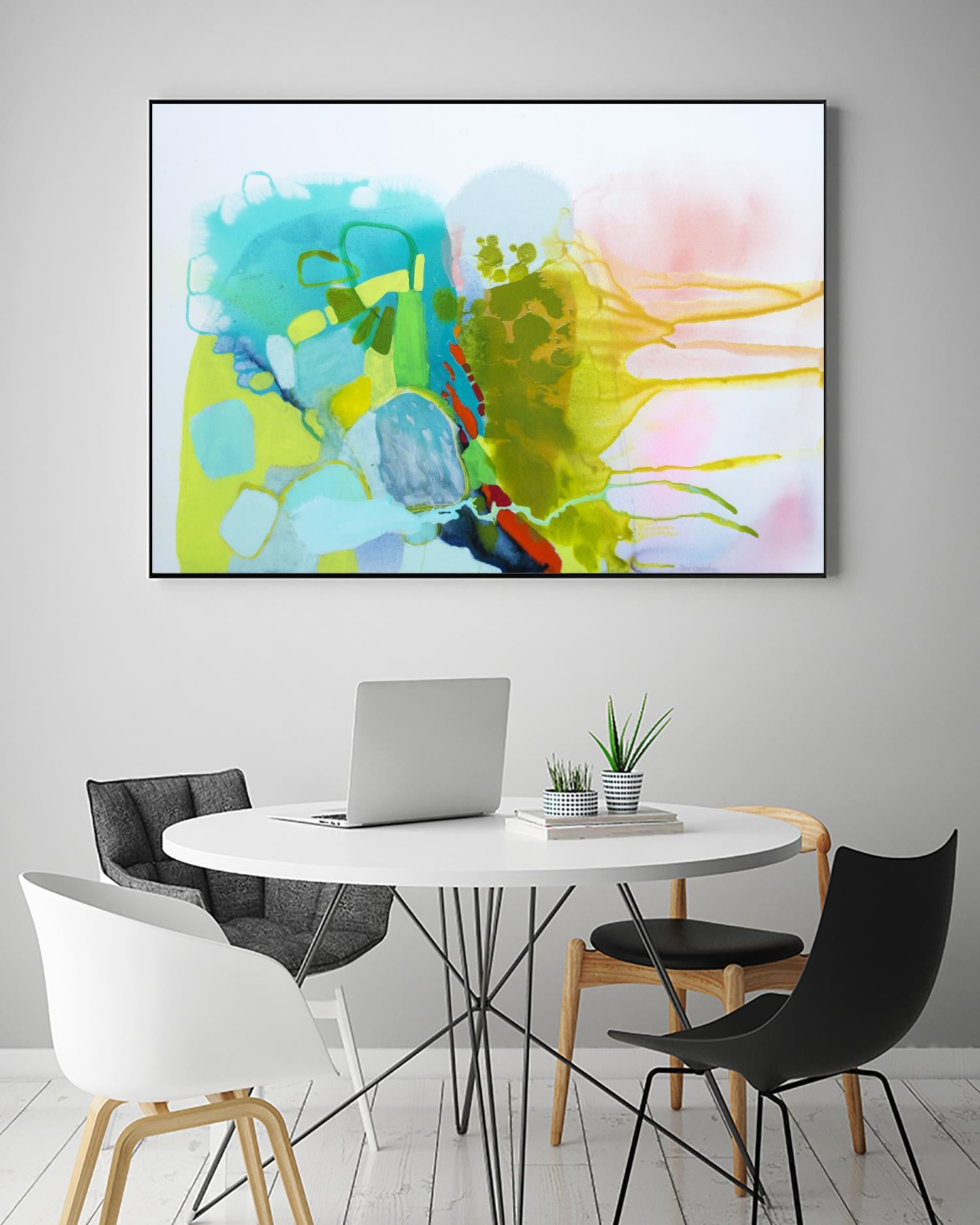 Find me comfort by Claire Desjardins on GIANT ART - yellow abstract