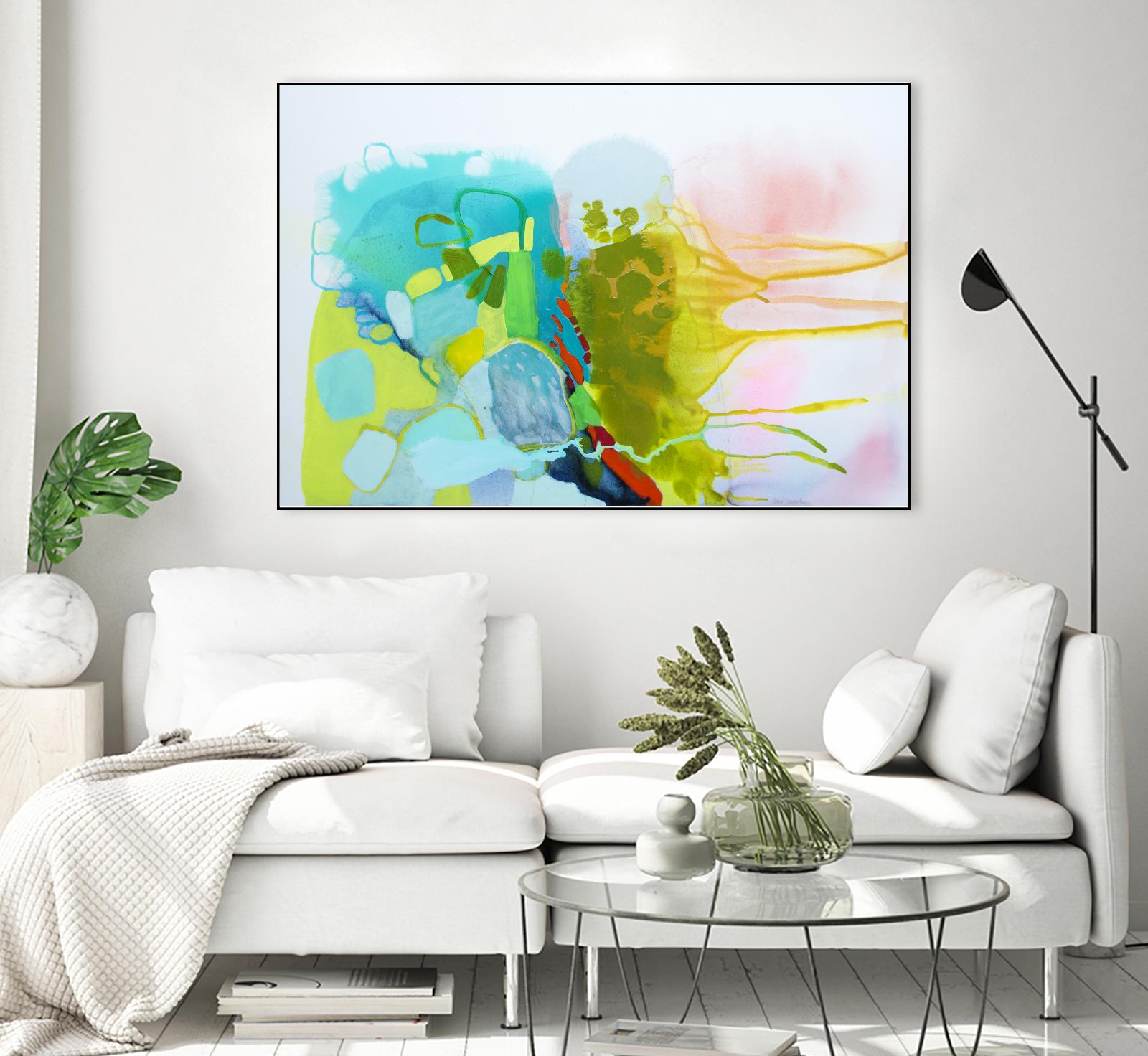 Find me comfort by Claire Desjardins on GIANT ART - yellow abstract