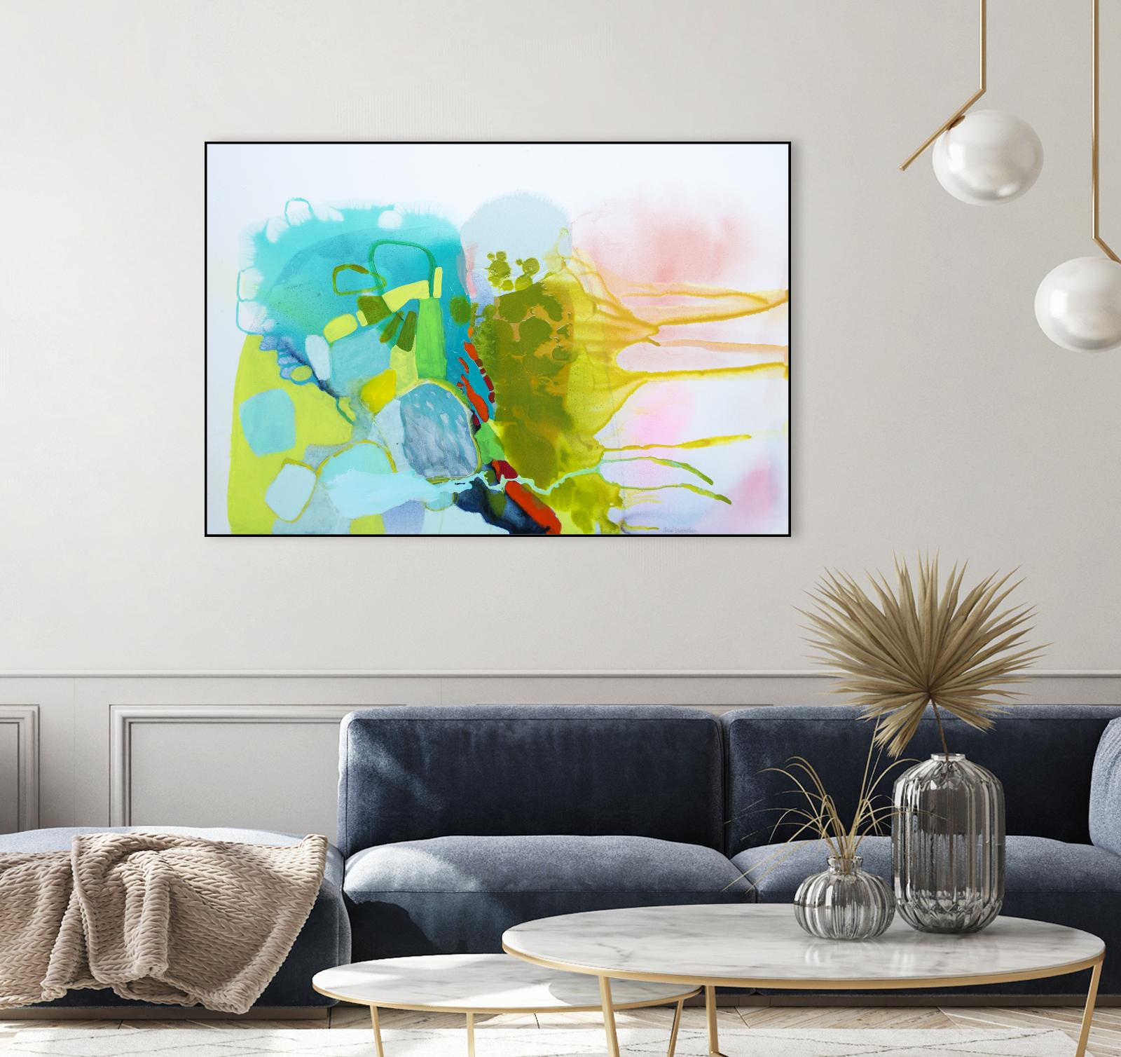 Find me comfort by Claire Desjardins on GIANT ART - yellow abstract