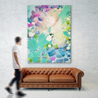 Little Kitten by Claire Desjardins on GIANT ART - blue abstract