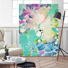 Little Kitten by Claire Desjardins on GIANT ART - blue abstract