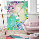 Little Kitten by Claire Desjardins on GIANT ART - blue abstract