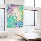 Little Kitten by Claire Desjardins on GIANT ART - blue abstract