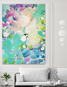 Little Kitten by Claire Desjardins on GIANT ART - blue abstract