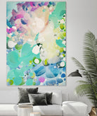 Little Kitten by Claire Desjardins on GIANT ART - blue abstract