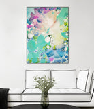 Little Kitten by Claire Desjardins on GIANT ART - blue abstract