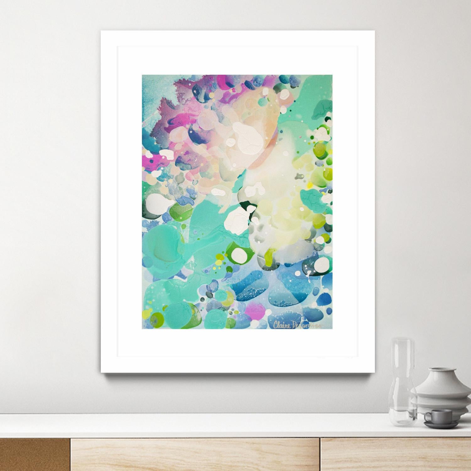 Little Kitten by Claire Desjardins on GIANT ART - blue abstract artistes du québec