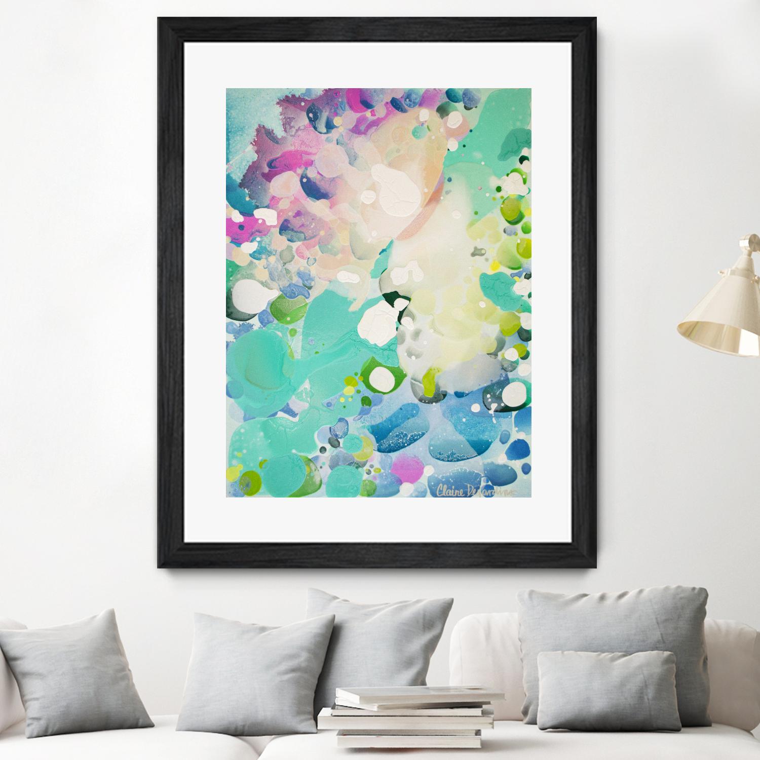 Little Kitten by Claire Desjardins on GIANT ART - blue abstract artistes du québec