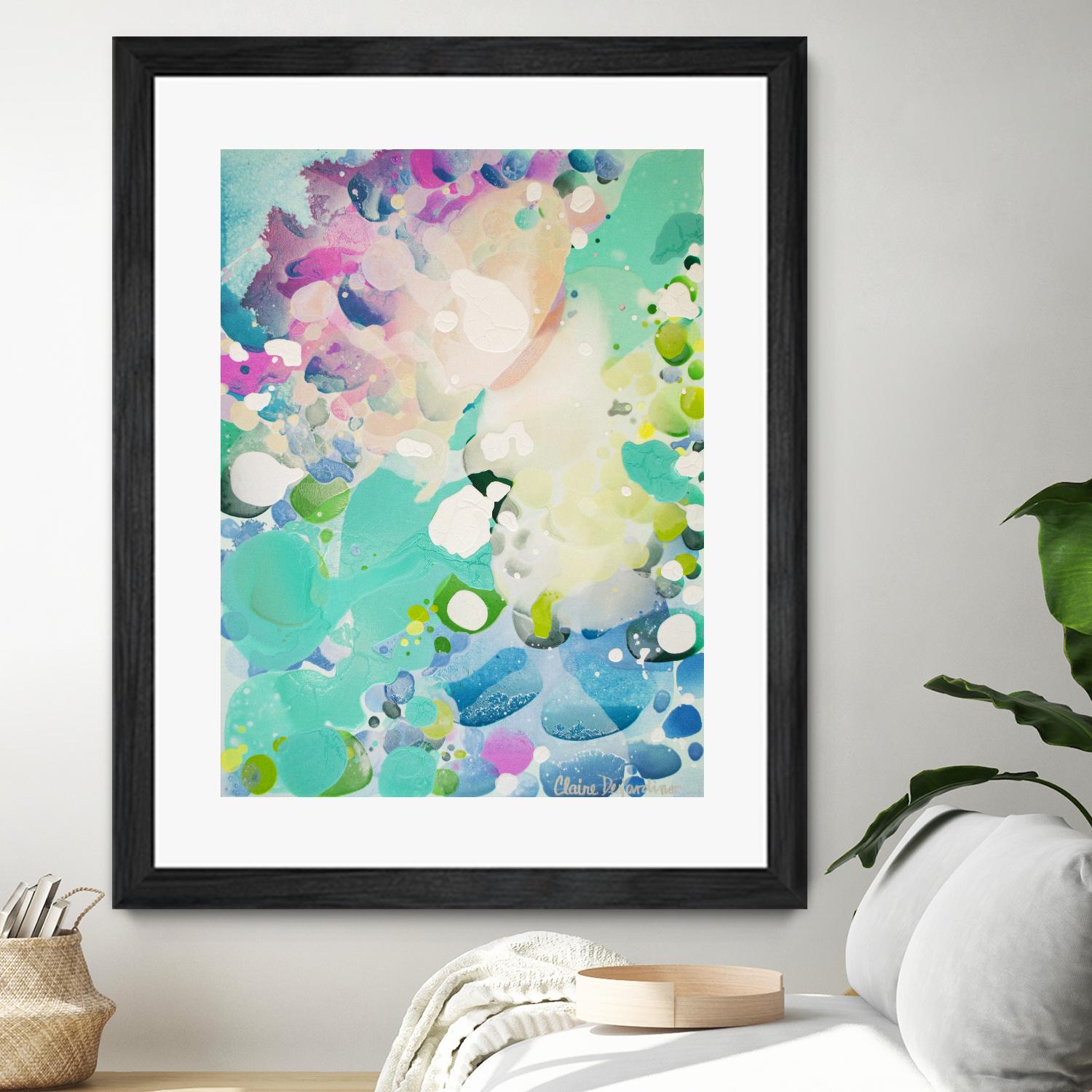 Little Kitten by Claire Desjardins on GIANT ART - blue abstract artistes du québec