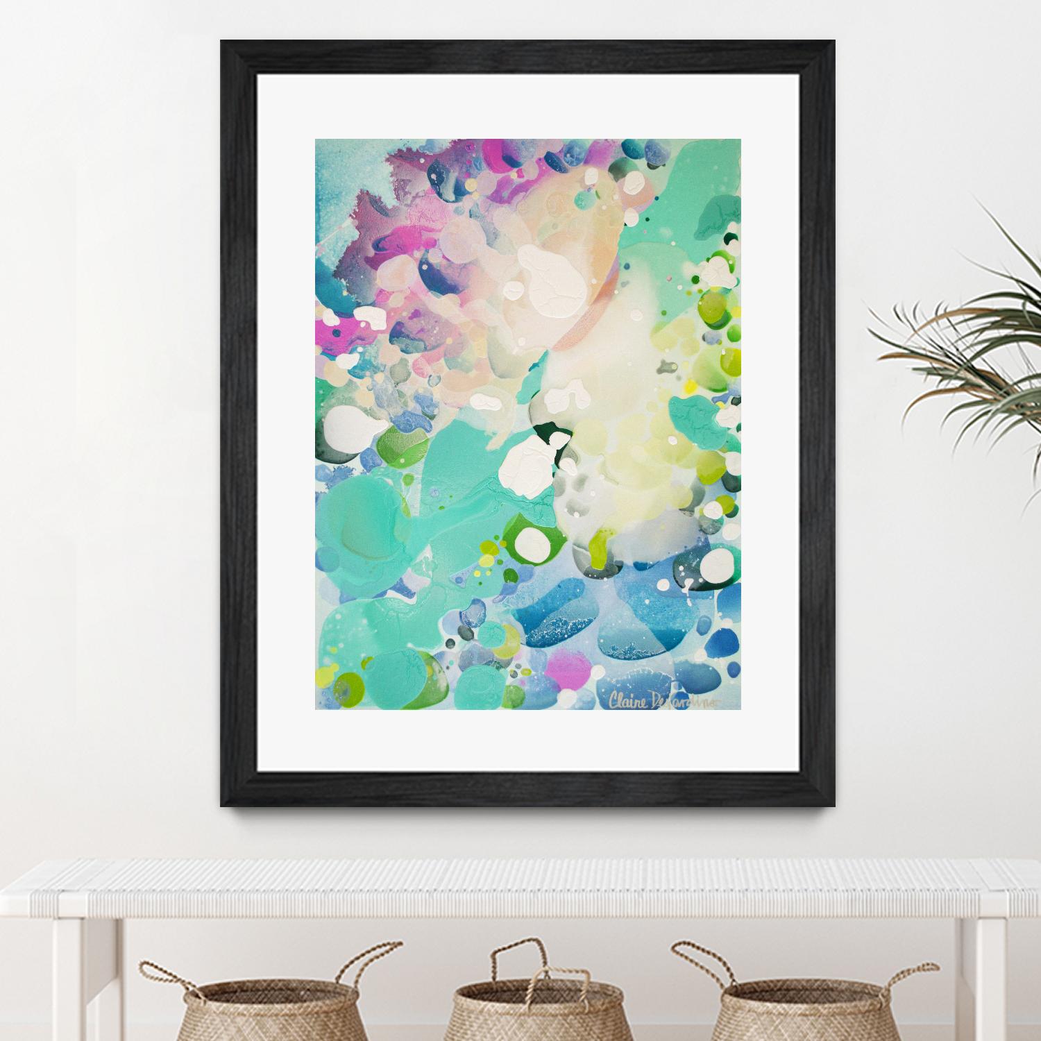 Little Kitten by Claire Desjardins on GIANT ART - blue abstract artistes du québec