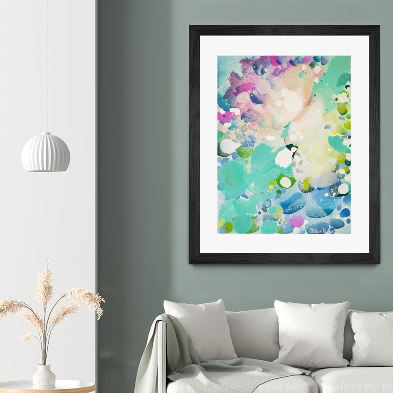 Little Kitten by Claire Desjardins on GIANT ART - blue abstract artistes du québec