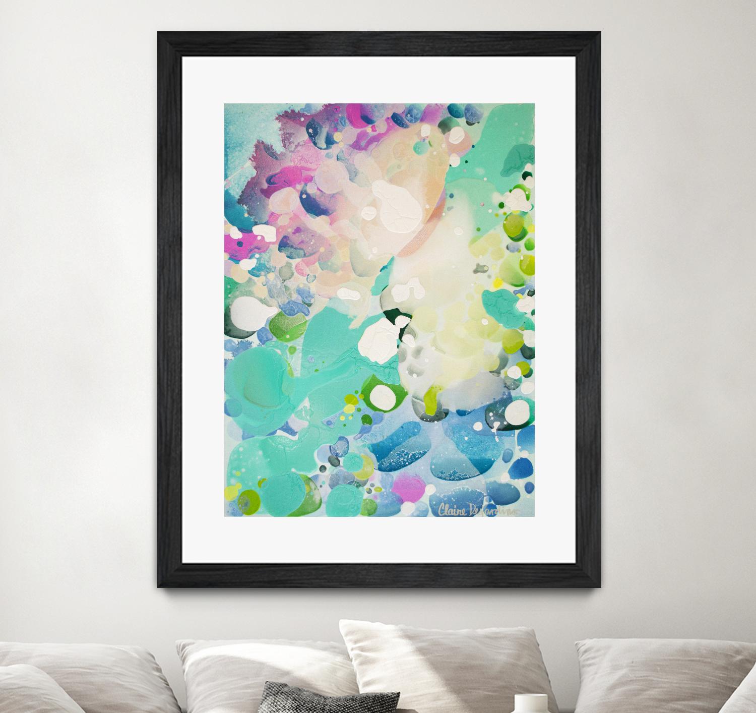 Little Kitten by Claire Desjardins on GIANT ART - blue abstract artistes du québec