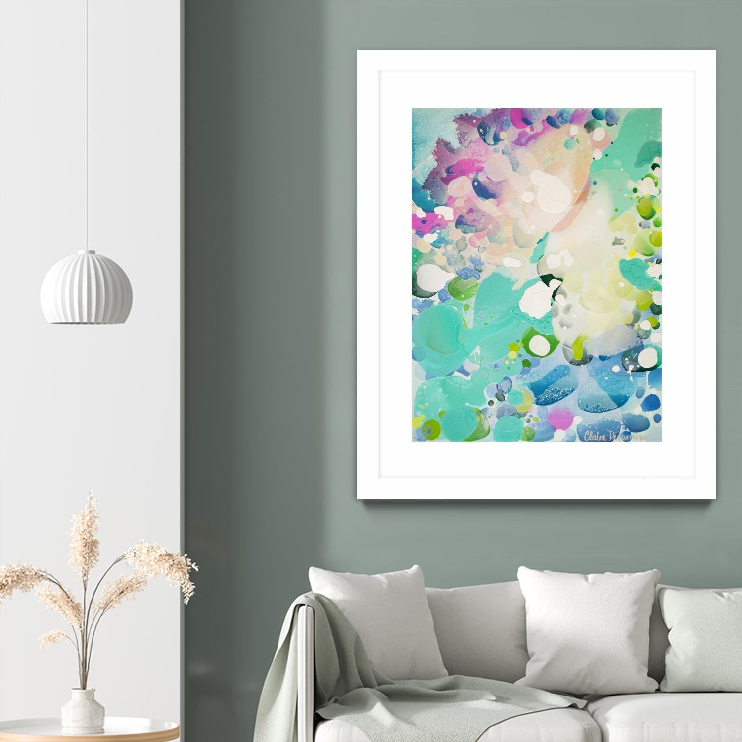 Little Kitten by Claire Desjardins on GIANT ART - blue abstract artistes du québec