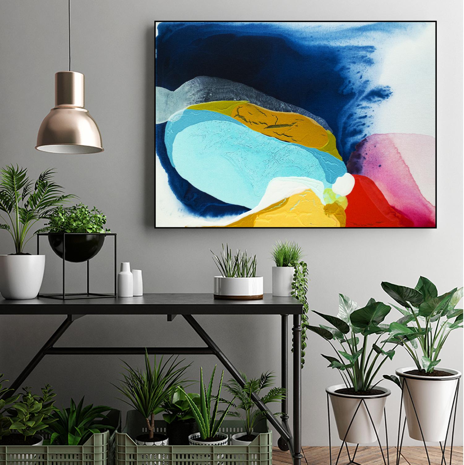 Maya IV by Claire Desjardins on GIANT ART - red abstract transparence