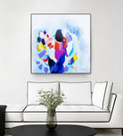 Now that we are we all friends by Claire Desjardins on GIANT ART - blue abstract
