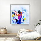 Now that we are we all friends by Claire Desjardins on GIANT ART - blue abstract