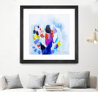 Now that we are we all friends by Claire Desjardins on GIANT ART - blue abstract