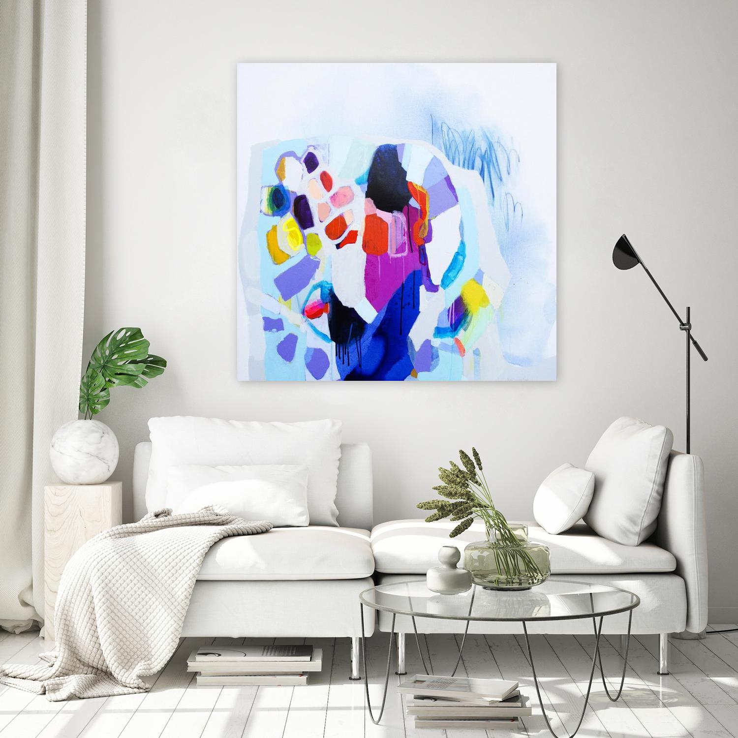 Now that we are we all friends by Claire Desjardins on GIANT ART - pink abstract