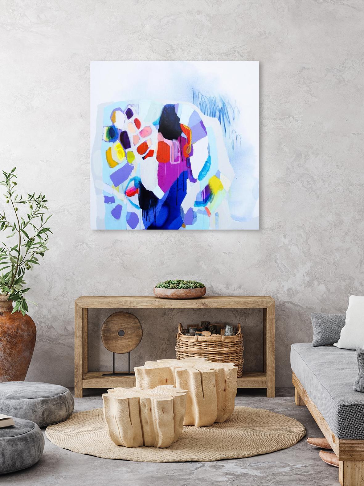 Now that we are we all friends by Claire Desjardins on GIANT ART - pink abstract