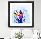 Now that we are we all friends by Claire Desjardins on GIANT ART - blue abstract