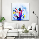Now that we are we all friends by Claire Desjardins on GIANT ART - blue abstract