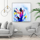 Now that we are we all friends by Claire Desjardins on GIANT ART - blue abstract
