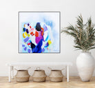 Now that we are we all friends by Claire Desjardins on GIANT ART - blue abstract
