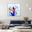 Now that we are we all friends by Claire Desjardins on GIANT ART - blue abstract