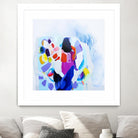 Now that we are we all friends by Claire Desjardins on GIANT ART - blue abstract