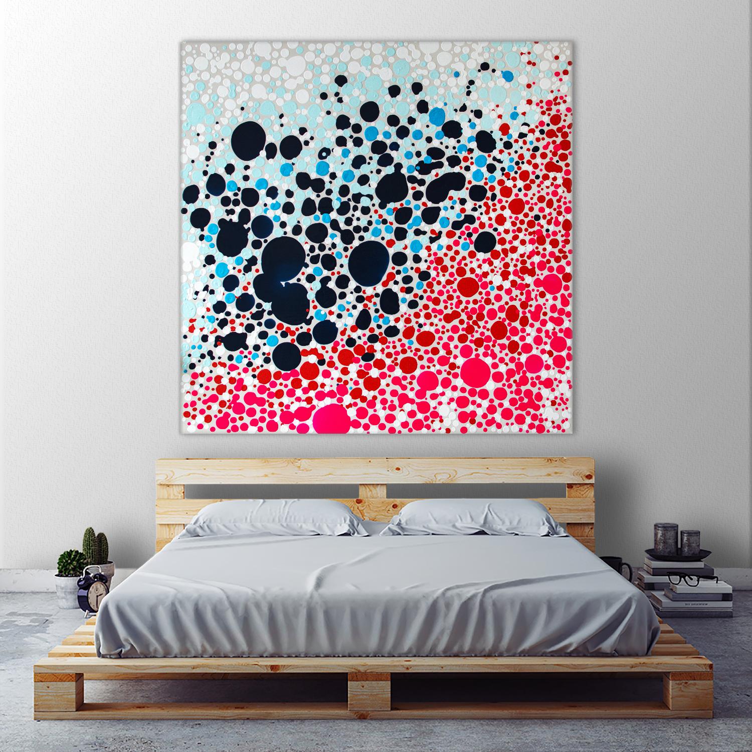 Puddles of people by Claire Desjardins on GIANT ART - blue abstract