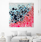 Puddles of people by Claire Desjardins on GIANT ART - blue abstract