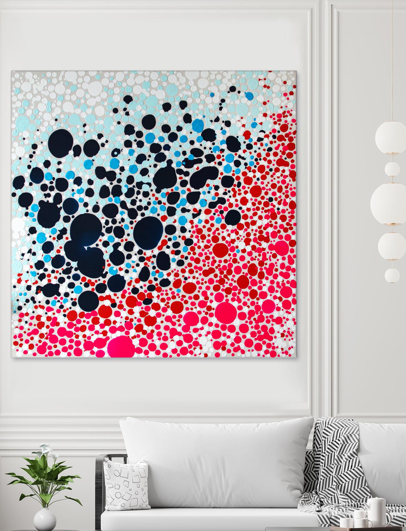 Puddles of people by Claire Desjardins on GIANT ART - blue abstract