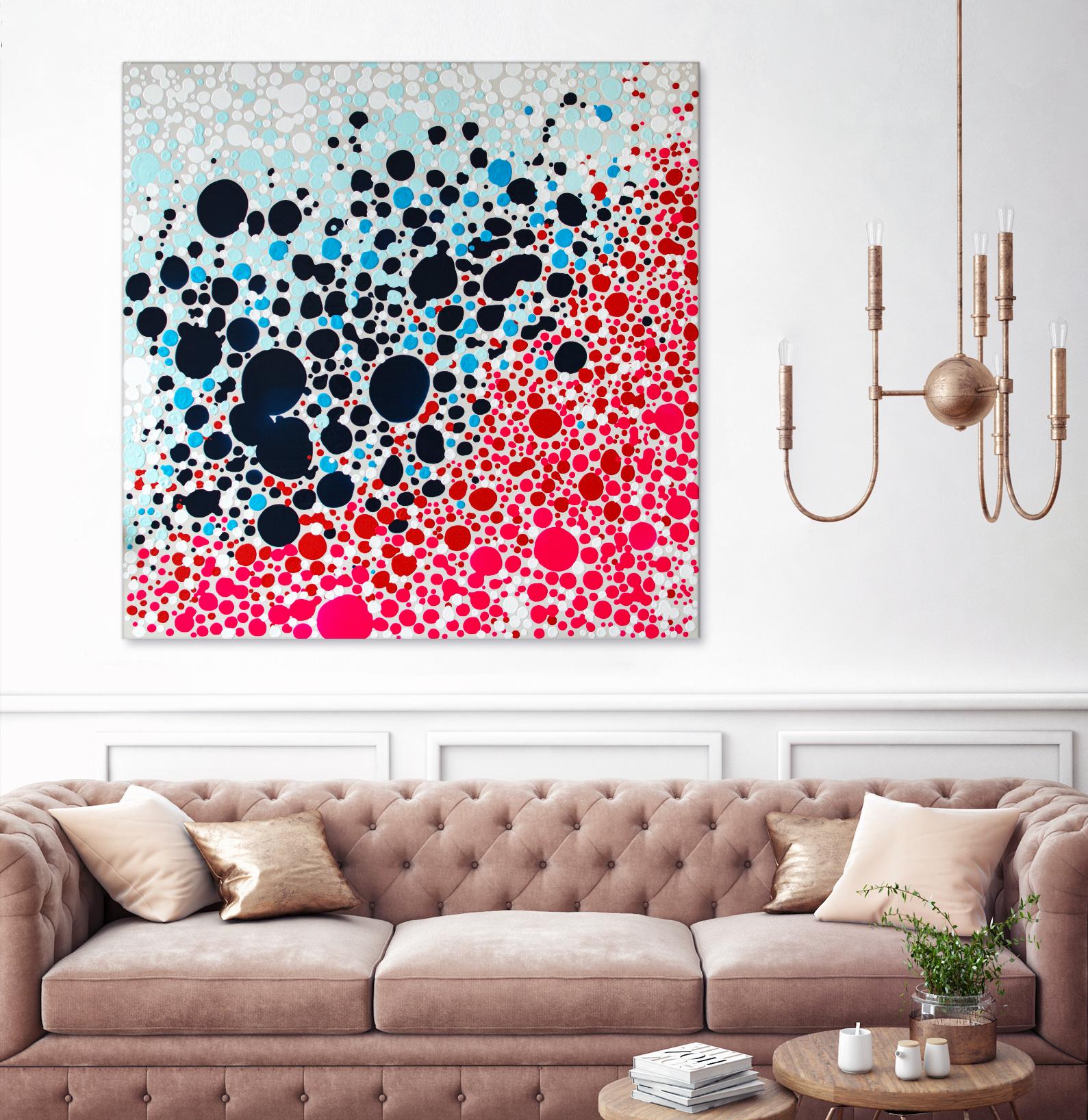 Puddles of people by Claire Desjardins on GIANT ART - blue abstract