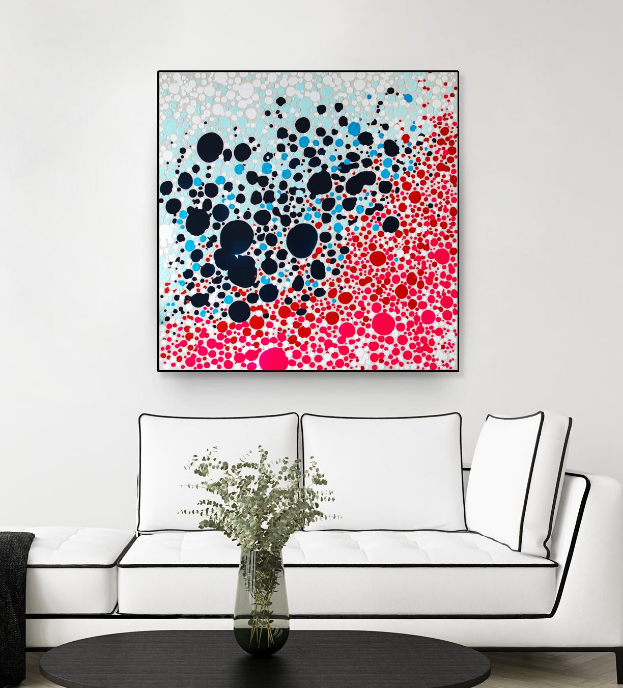 Puddles of people by Claire Desjardins on GIANT ART - blue abstract