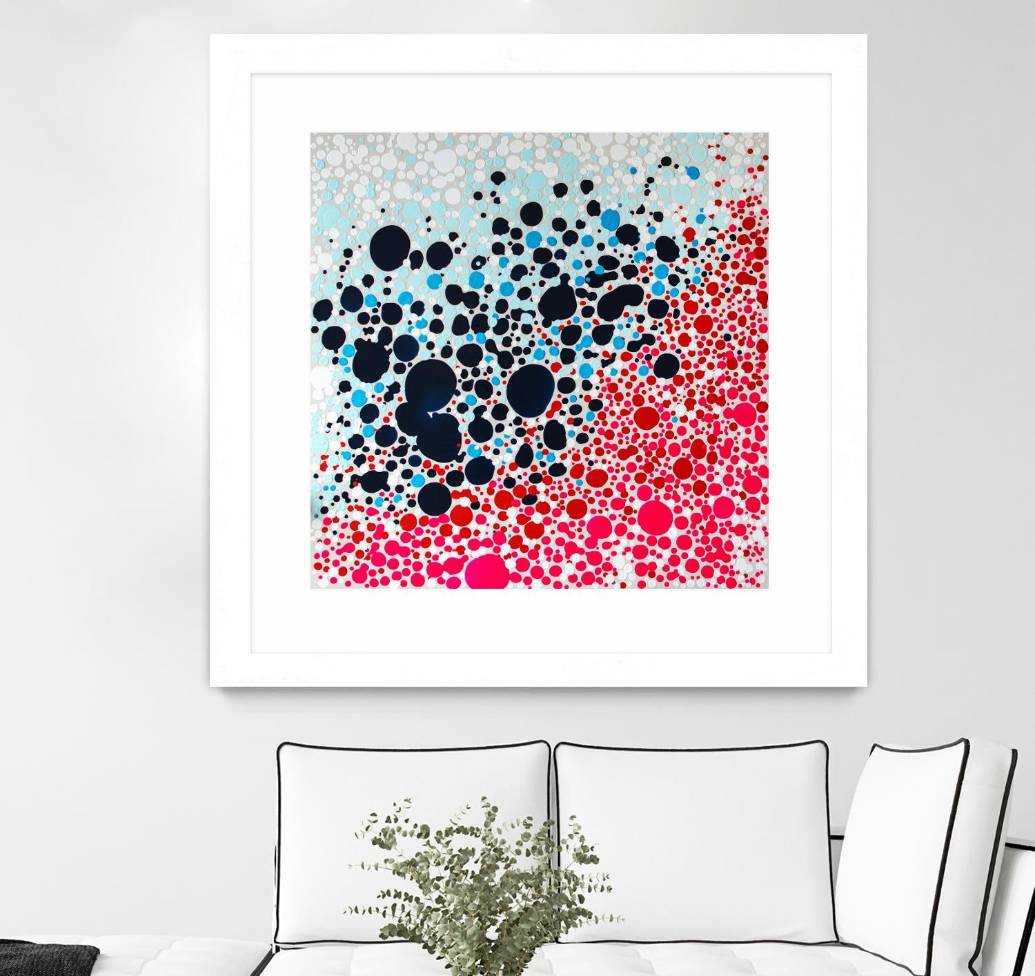 Puddles of people by Claire Desjardins on GIANT ART - blue abstract