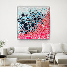 Puddles of people by Claire Desjardins on GIANT ART - blue abstract