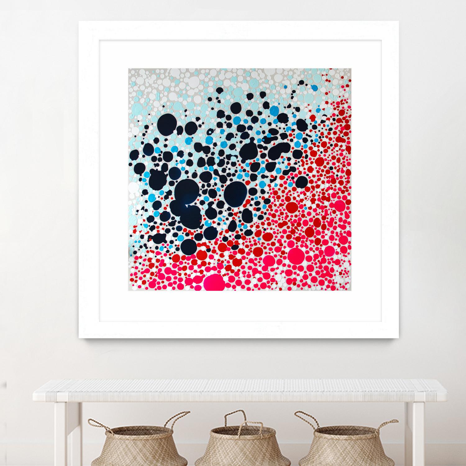 Puddles of people by Claire Desjardins on GIANT ART - blue abstract